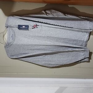 Vineyard Vines Heather Gray Long Sleeve Tee